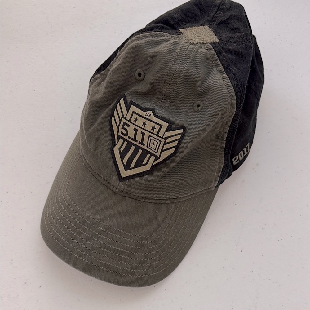 511 Tactical Men’s Hat 2017 Shield Logo Strapback Green Black